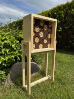 DARLUX Garten Holz Insektenhotel Wildbienen-Nisthilfe...