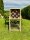 DARLUX Garten Holz Insektenhotel Wildbienen-Nisthilfe Rechteckiges Insektenhaus Naturbelassen mit Ständer