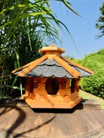 DARLUX Vogelfutterhaus I Futterstelle I Sechseck...