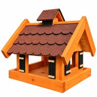 DARLUX Rechteckiges Vogel Futter Haus  Futterstelle Holz...