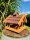 DARLUX Rechteckiges Vogel Futter Haus  Futterstelle Holz Vogelhaus Braun / Rot