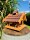 DARLUX Rechteckiges Vogel Futter Haus  Futterstelle Holz Vogelhaus Braun / Rot